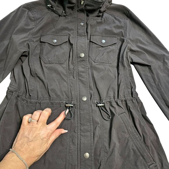 L.L. Bean Woman's Jacket coat Cinches all over for perfect Fit Large - Picture 9 of 11